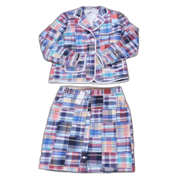 Brooks Brothers Patchwork Suit Set Girls Size 14 NWT - Picture 1 of 3